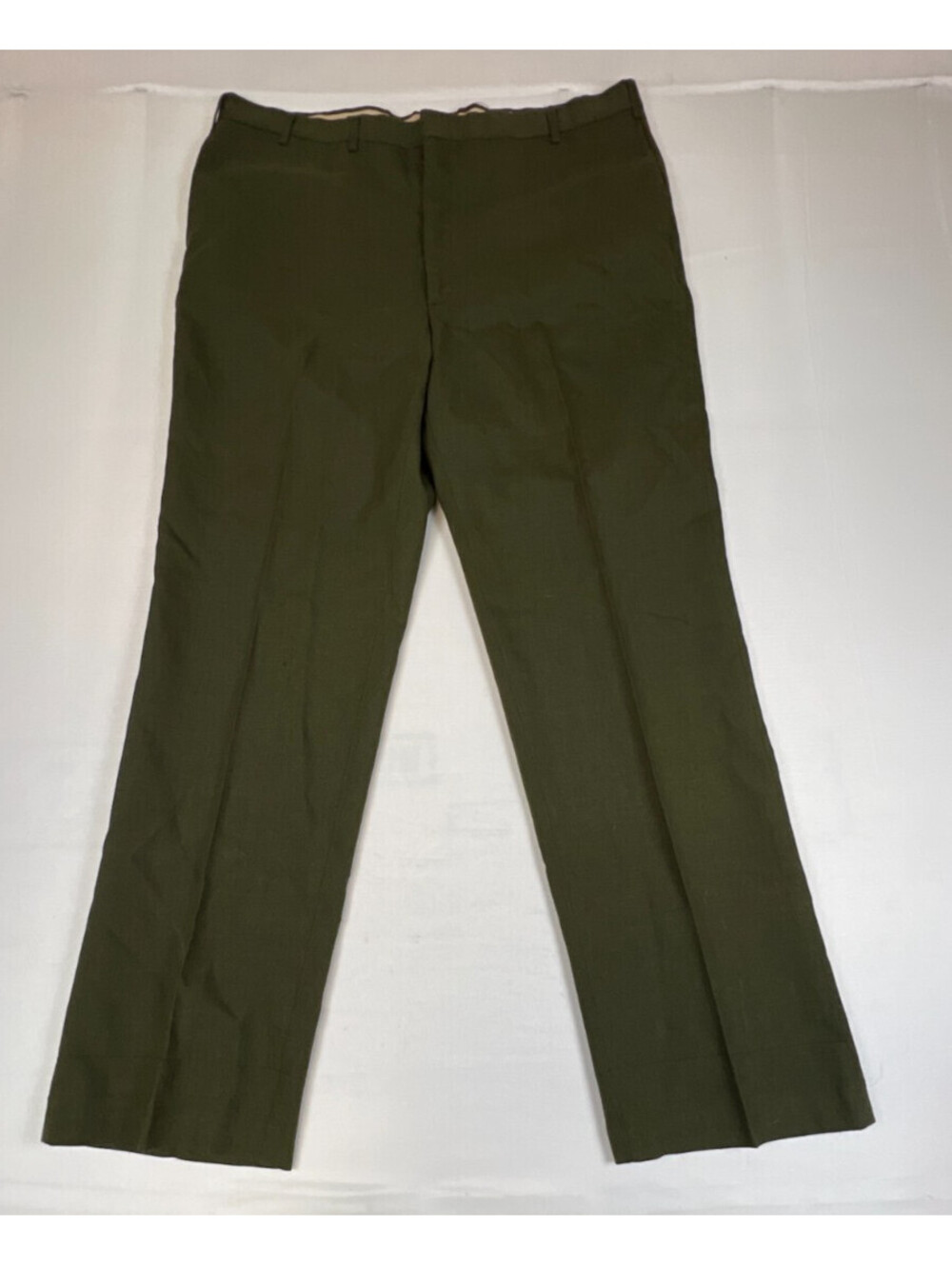 Vintage Farah Executive Model Mens 40x32 Green Made In USA Dress Pants